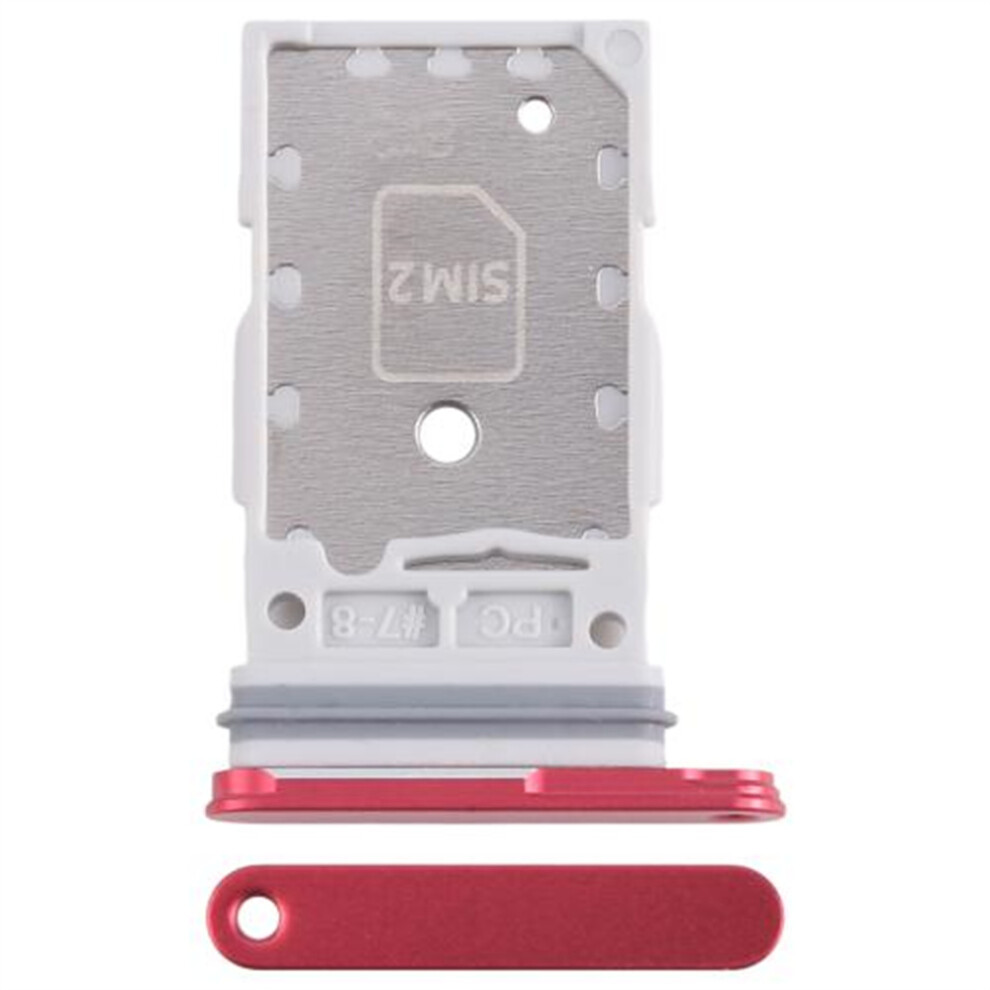 (Red) For Samsung Galaxy S25 S931/S25+ S936 Oem Dual Sim Card Tray Holder Replacement Part (Without Logo) Red 6914277028886