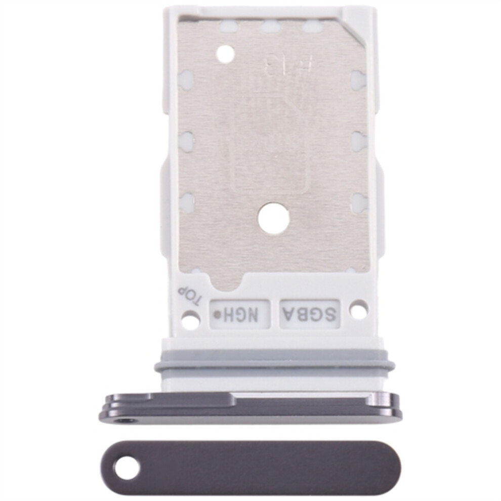 (Black) For Samsung Galaxy S25 S931/S25+ S936 Oem Dual Sim Card Tray Holder Replacement Part (Without Logo) Black 6914272168020