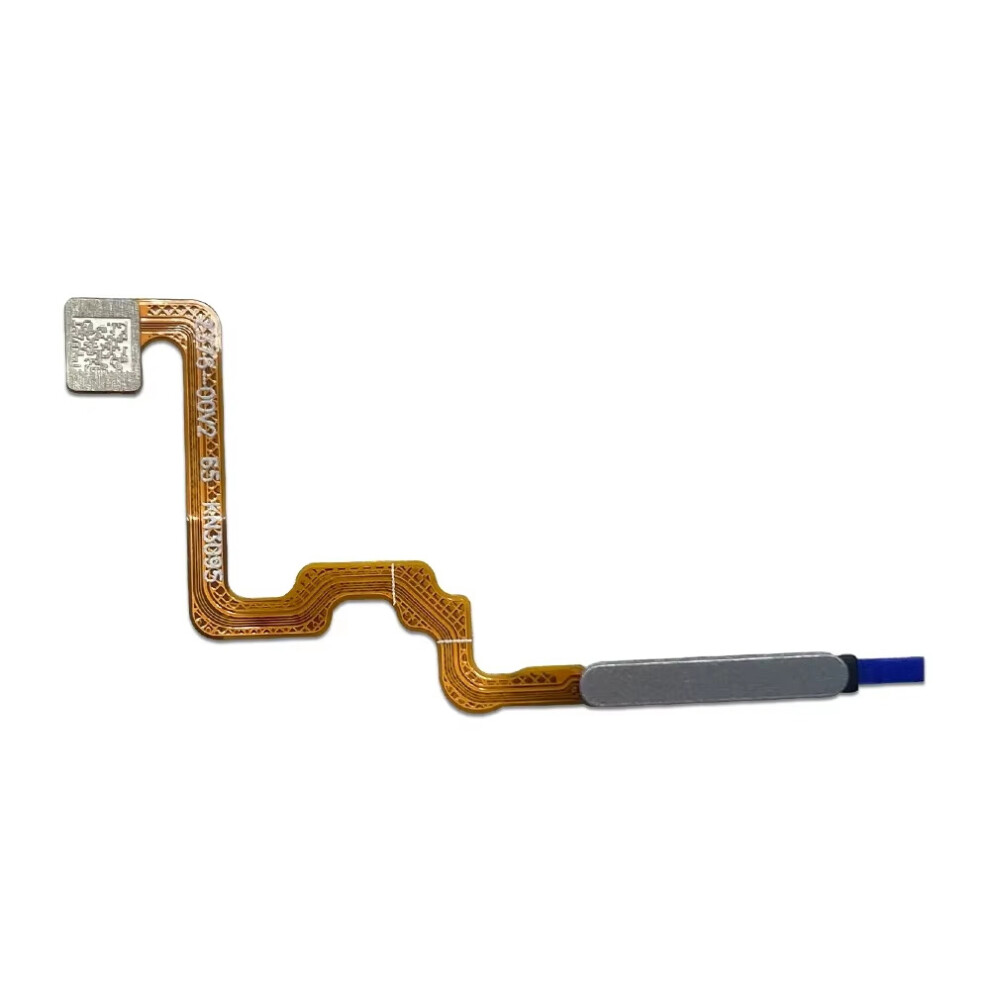 (Silver) For Xiaomi Redmi 12 4G/12 5G (Global) Oem Home Key Fingerprint Button Flex Cable Part (Without Logo) Silver 6914277002749