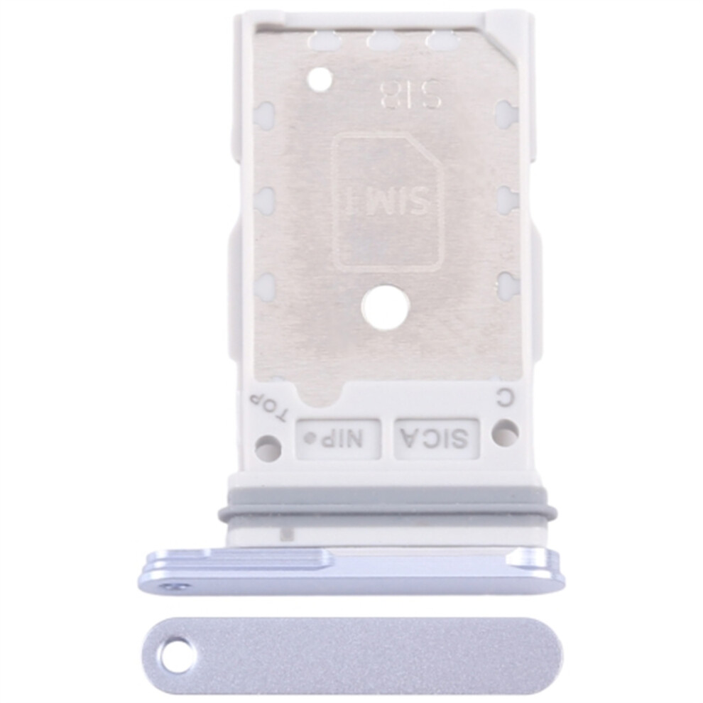 (Silver) For Samsung Galaxy S25 S931/S25+ S936 Oem Dual Sim Card Tray Holder Replacement Part (Without Logo) Silver 6914275161059