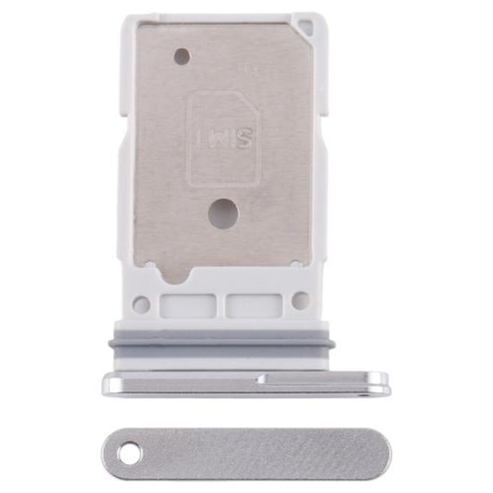 (Silver) For Samsung Galaxy S25 Ultra S938 Oem Sim Tray Holder Replacement (Without Logo) Silver 6914275319061