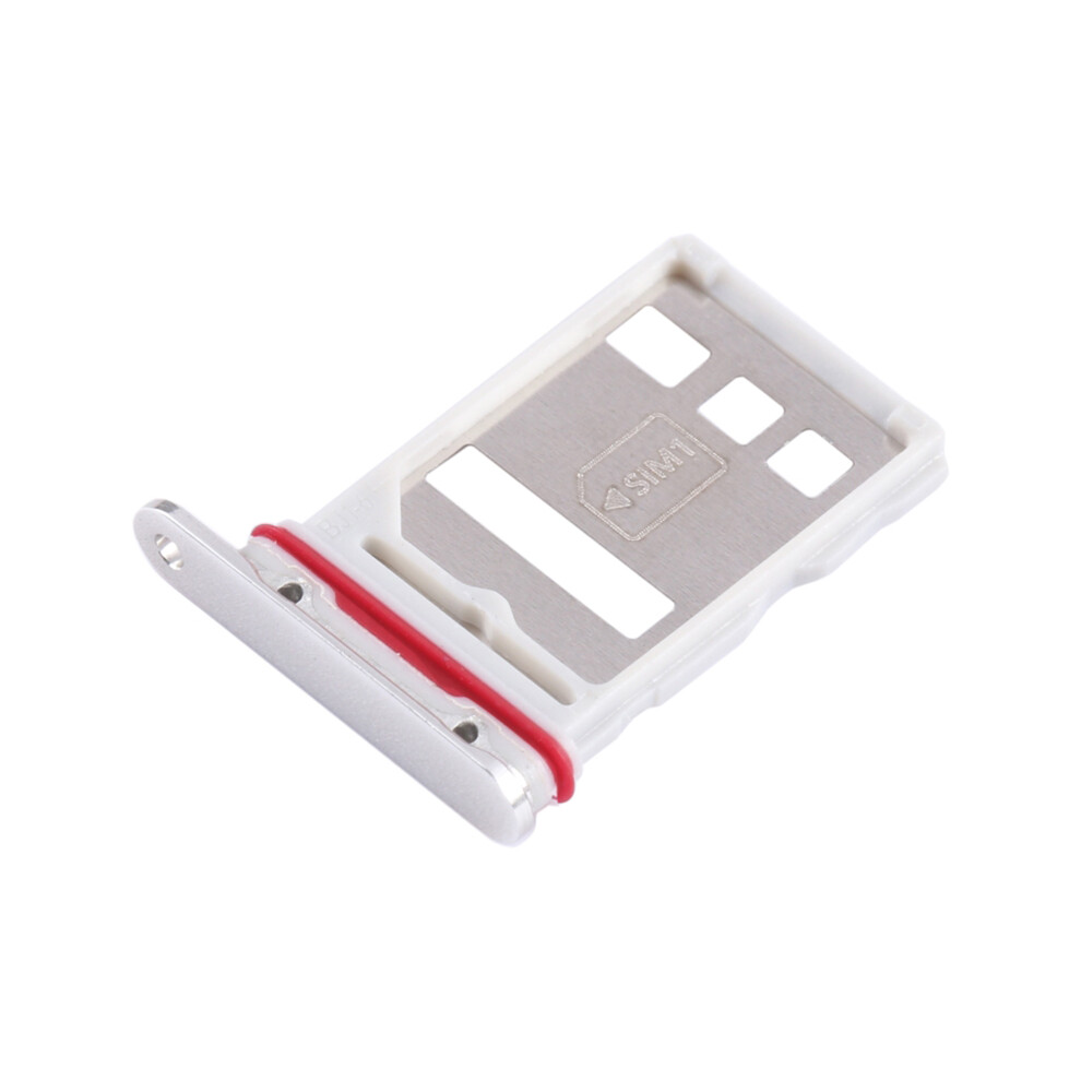 (Silver) For Huawei Mate 50 Pro 4G Sim Card Tray Holder Replacement Part (Without Logo) Silver 6914277906047
