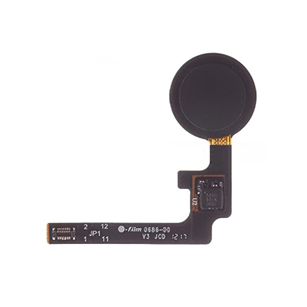 (Black) For Google Pixel 2 Oem Home Key Fingerprint Button Flex Cable Part (Without Logo) Black 6914273714202