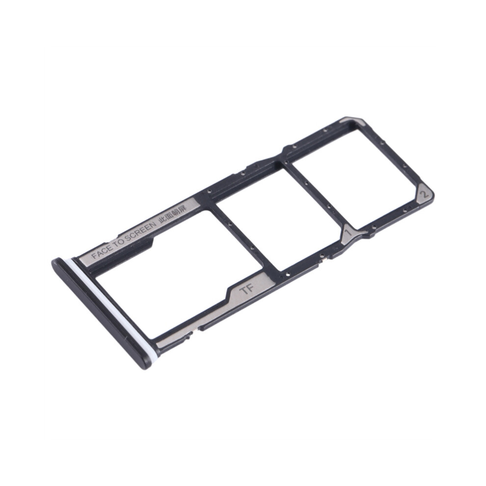 (Black) For Xiaomi Redmi A2 4G/Redmi A2+ 4G Dual Sim Card+Tf Card Tray Holder Replacement Part (Without Logo) Black 6914270543980