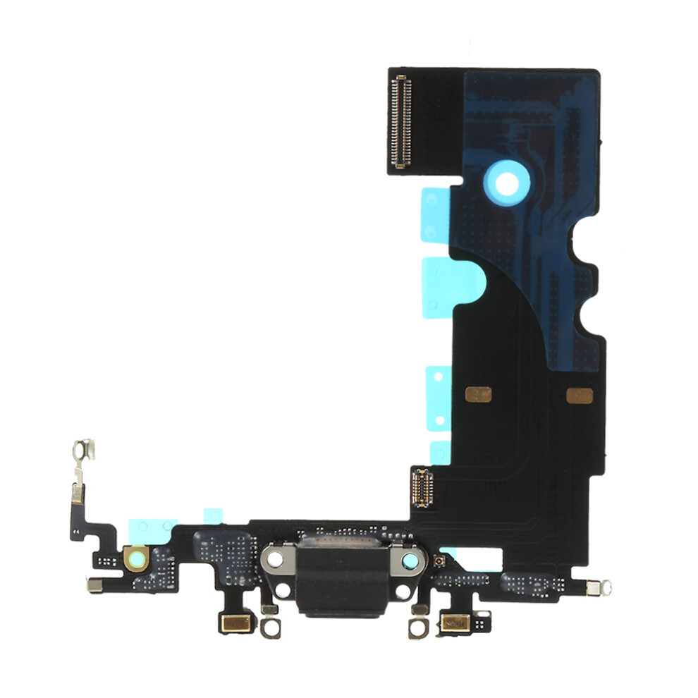 (Black) For Iphone Se (2020) Dock Connector Charging Port Flex Cable Replacement (Without Logo) Black 6914275769156