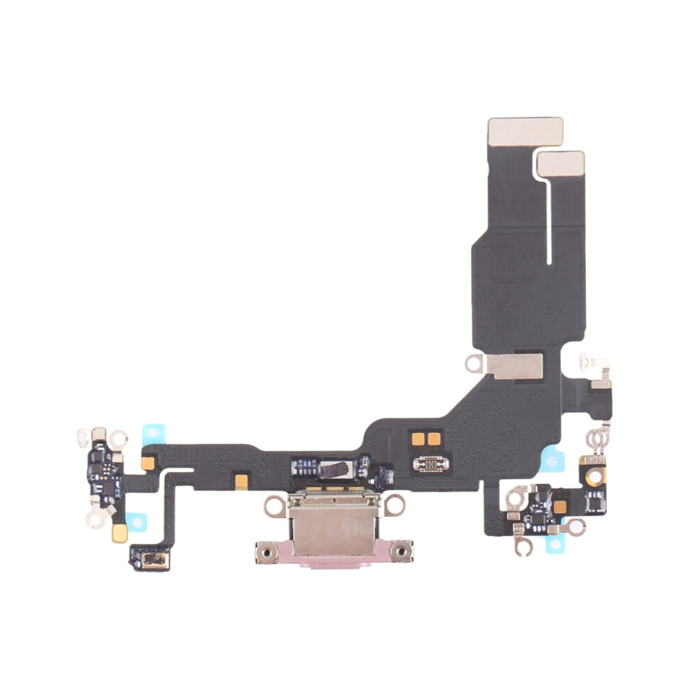(Pink) For Iphone 15 Oem Disassembly Dock Connector Charging Port Flex Cable Replacement Pink 6914272710342