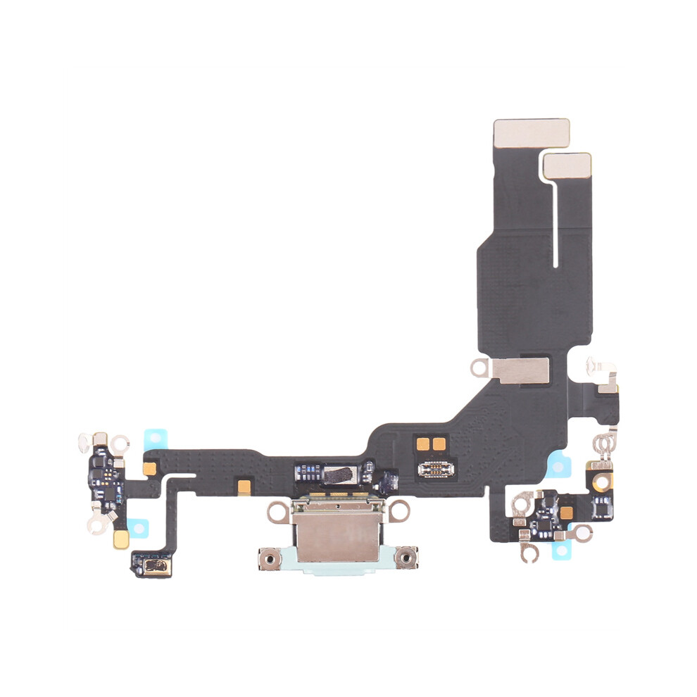 (Blue) For Iphone 15 Oem Disassembly Dock Connector Charging Port Flex Cable Replacement Blue 6914278187025