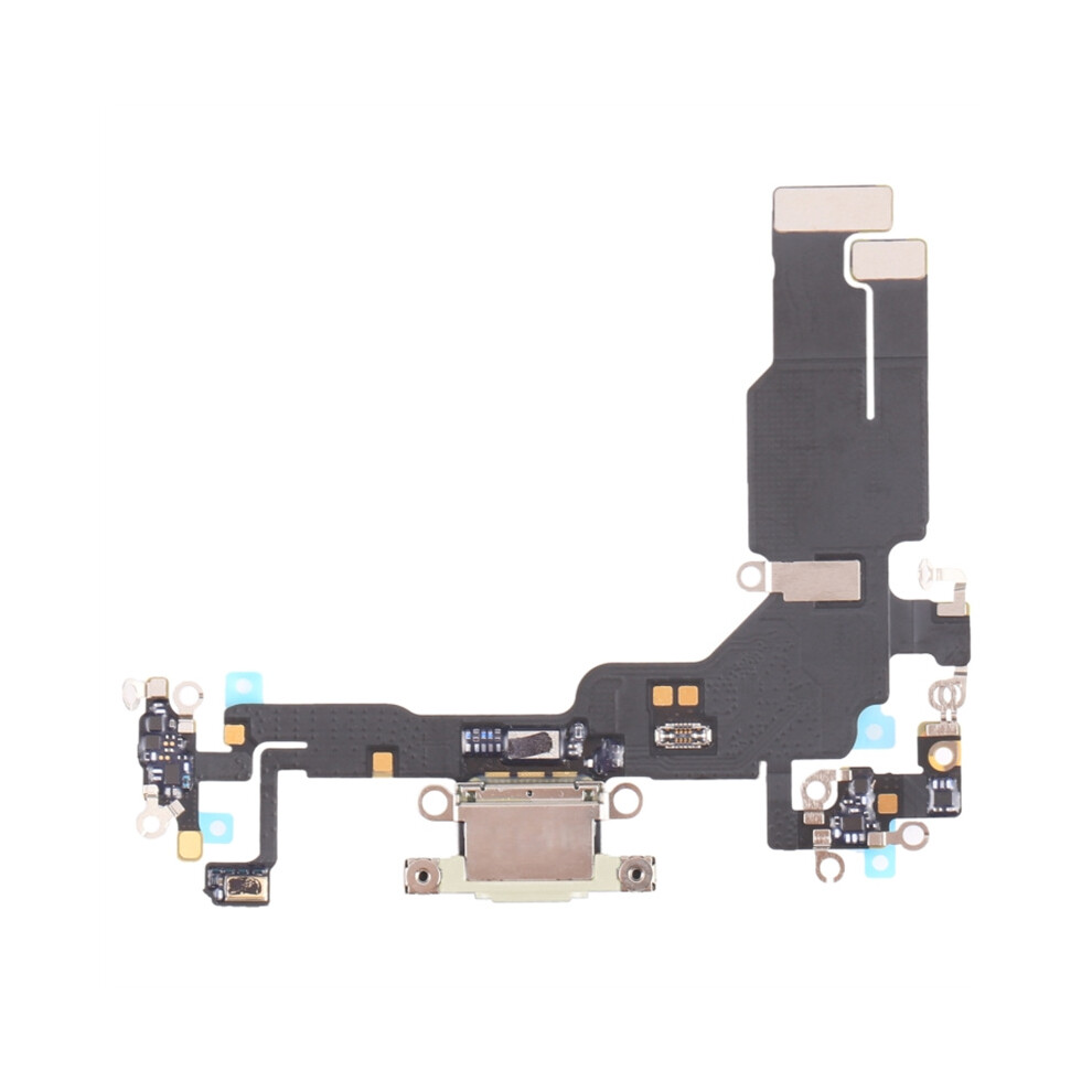 (Yellow) For Iphone 15 Oem Disassembly Dock Connector Charging Port Flex Cable Replacement Yellow 6914276991327