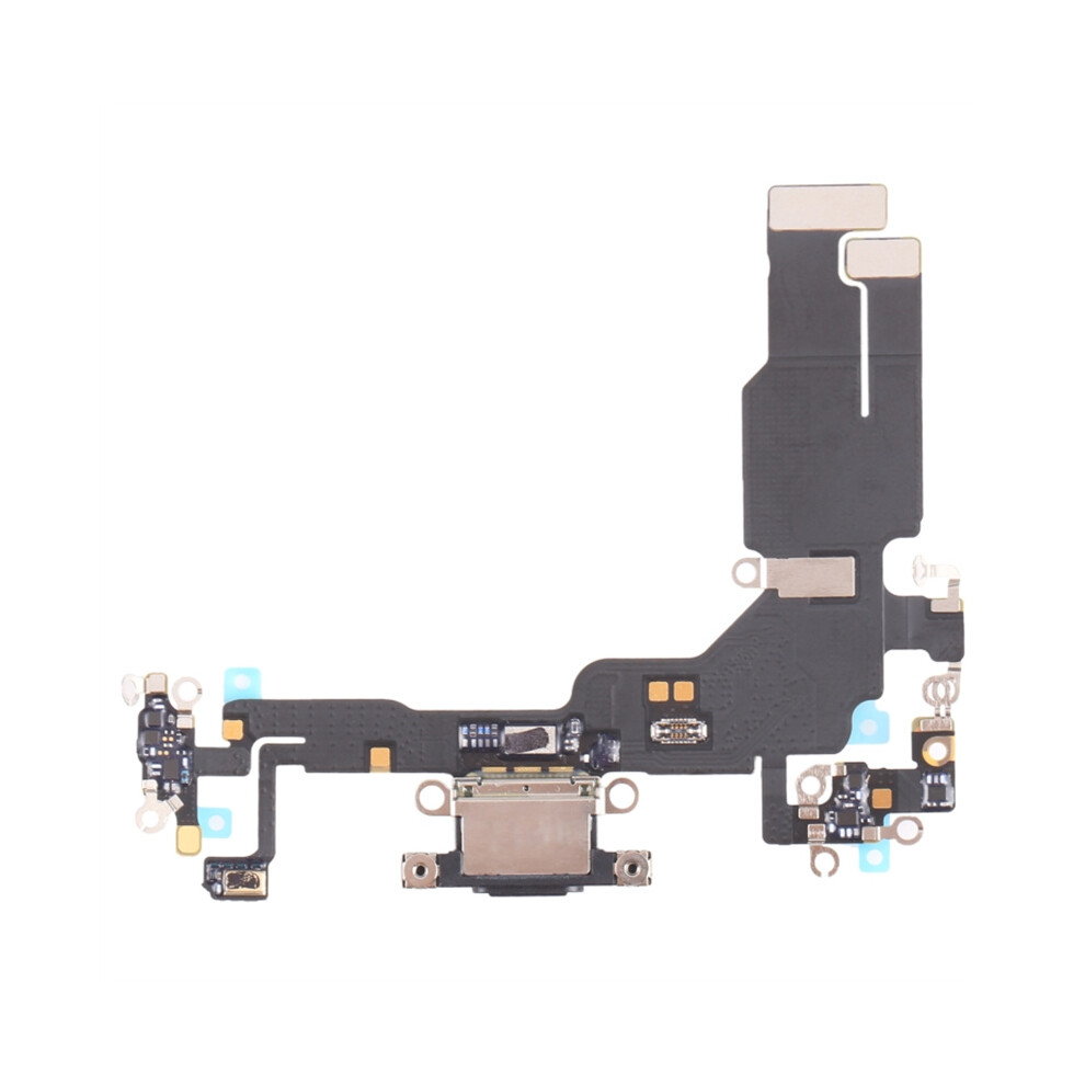 (Black) For Iphone 15 Oem Disassembly Dock Connector Charging Port Flex Cable Replacement Black 6914270357013
