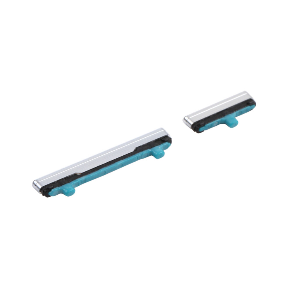 (Silver) For Samsung Galaxy S21 5G G991/S21+ 5G G996 2Pcs/Set Oem Power On/Off And Volume Side Buttons (Without Logo) Silver 6914272638752
