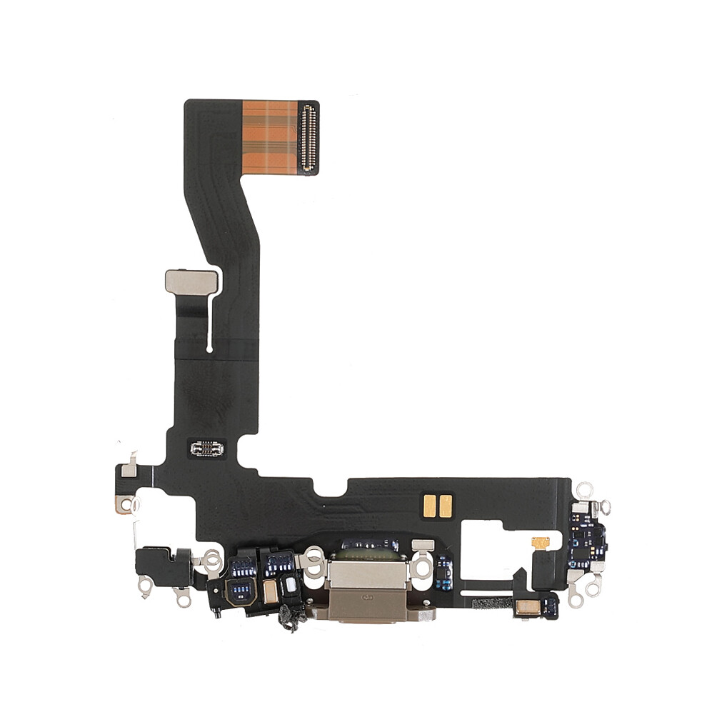 (Gold) Oem Dock Connector Charging Port Flex Cable Part For Iphone 12 Pro 6.1 Inch Gold 6914274653265