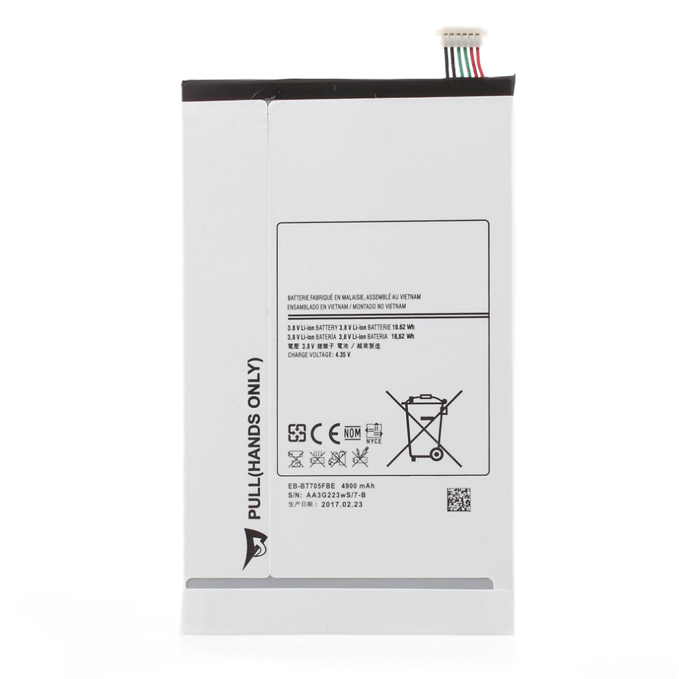 For Samsung Galaxy Tab S 8.4 T700 T705 Eb-Bt705fbe Replacement Battery 4900Mah 3.8V 6914270092143
