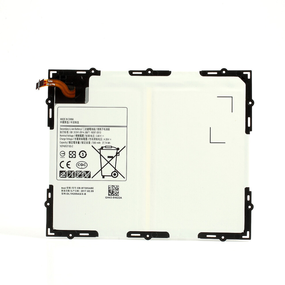 3.80V 7300Mah Battery Replacement (Encode: Eb-Bg781aby) For Samsung Galaxy Tab A 10.1 (2016) T580 T585 6914279615183