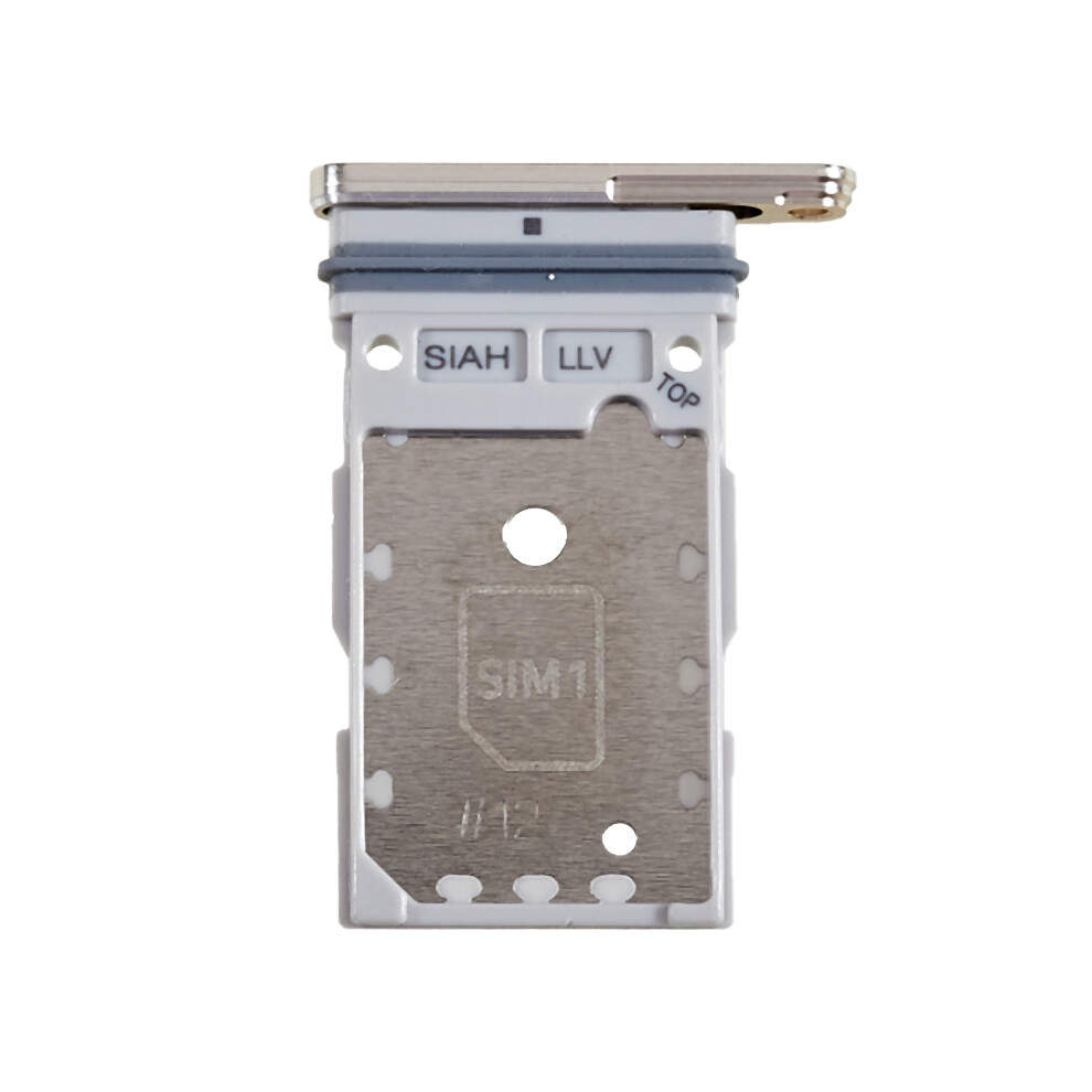 (Silver) For Samsung Galaxy S23 Ultra 5G S918 Oem Dual Sim Card Tray Holder Replacement Part (Without Logo) Silver 6914277378752