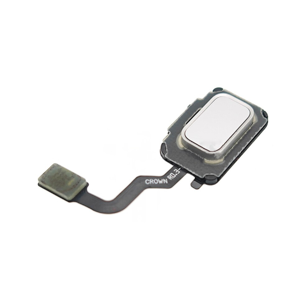 (White) For Samsung Galaxy Note9 N960 Oem Home Key Fingerprint Button Flex Cable Replacement Part (Without Logo) White 6914273117591