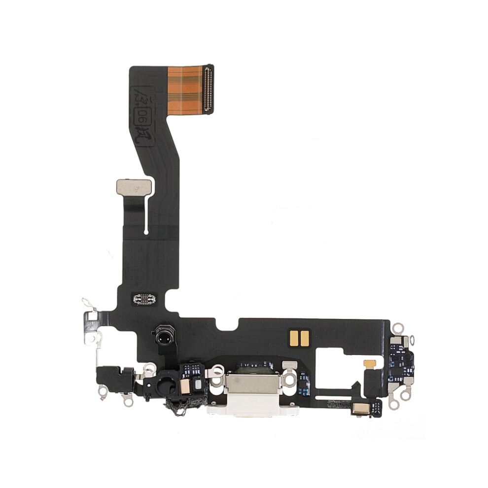 (White) Oem Dock Connector Charging Port Flex Cable Replacement Part For Iphone 12 6.1 Inch White 6914273094953