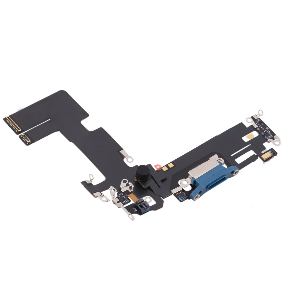 (Blue) For Iphone 13 Oem Disassembly Dock Connector Charging Port Flex Cable Replacement Blue 6914275152699