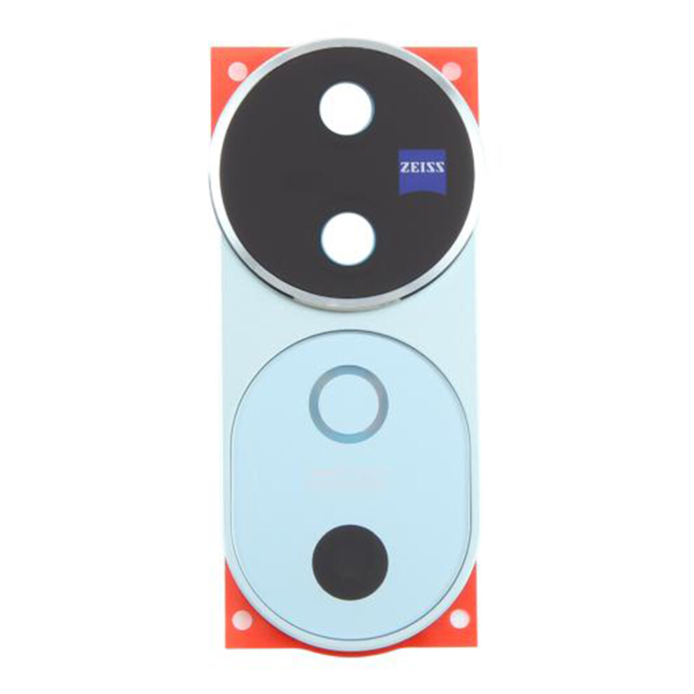 (Blue) For Vivo V40 5G Oem Back Camera Lens Holder Cover With Glass Part (Without Logo) Blue 6914271103336