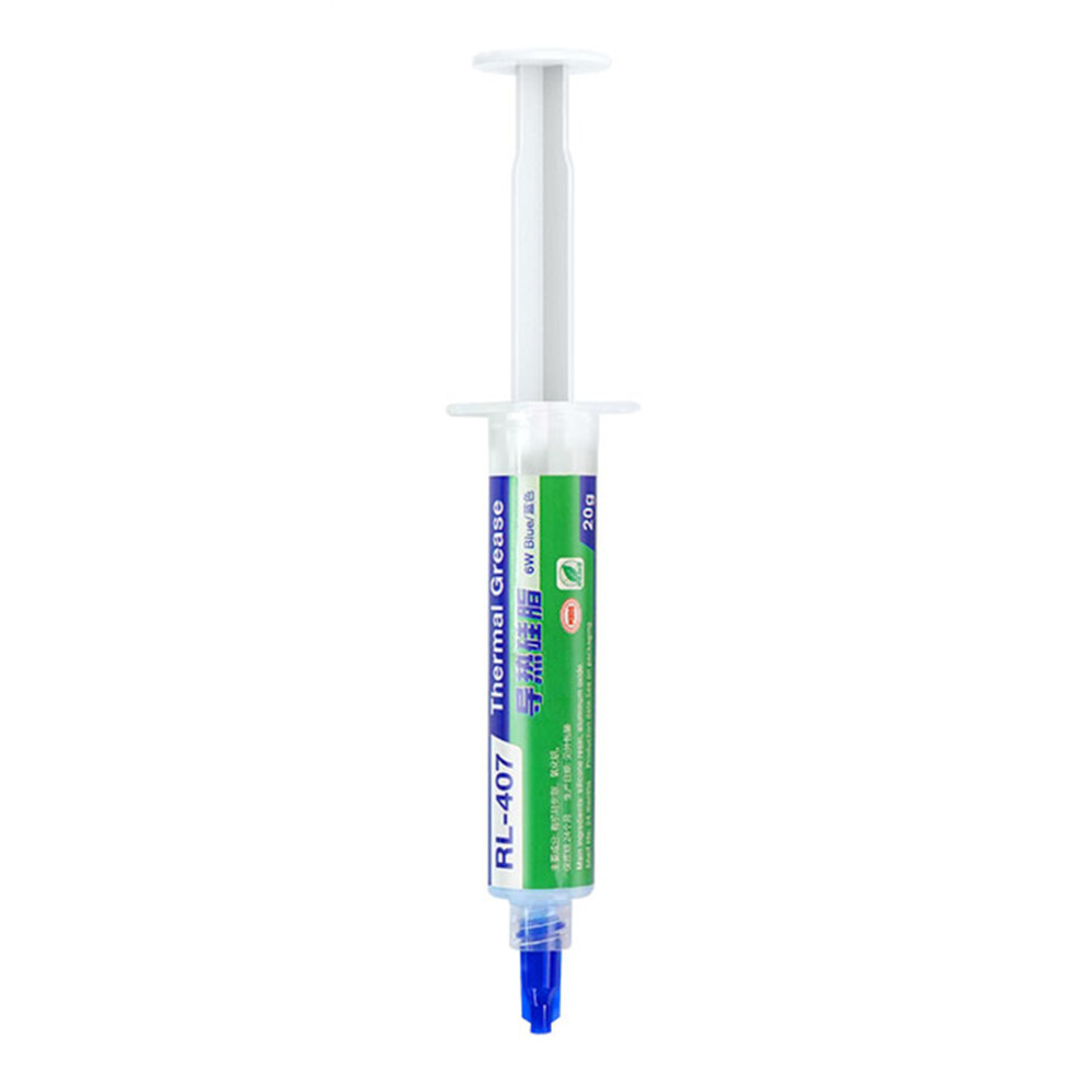 (Blue) Relife Rl-407 Thermal Silicone Heat Sink Paste High Efficiency Cooling For Cpu/Gpu/Electronic Devices Blue 6914276170142