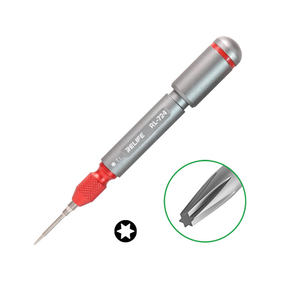 (Red T1) Relife Rl-724 High-Precision Torque Screwdriver Magnetic Disassembling Phone Equipment Maintenance Tool 6914274235027