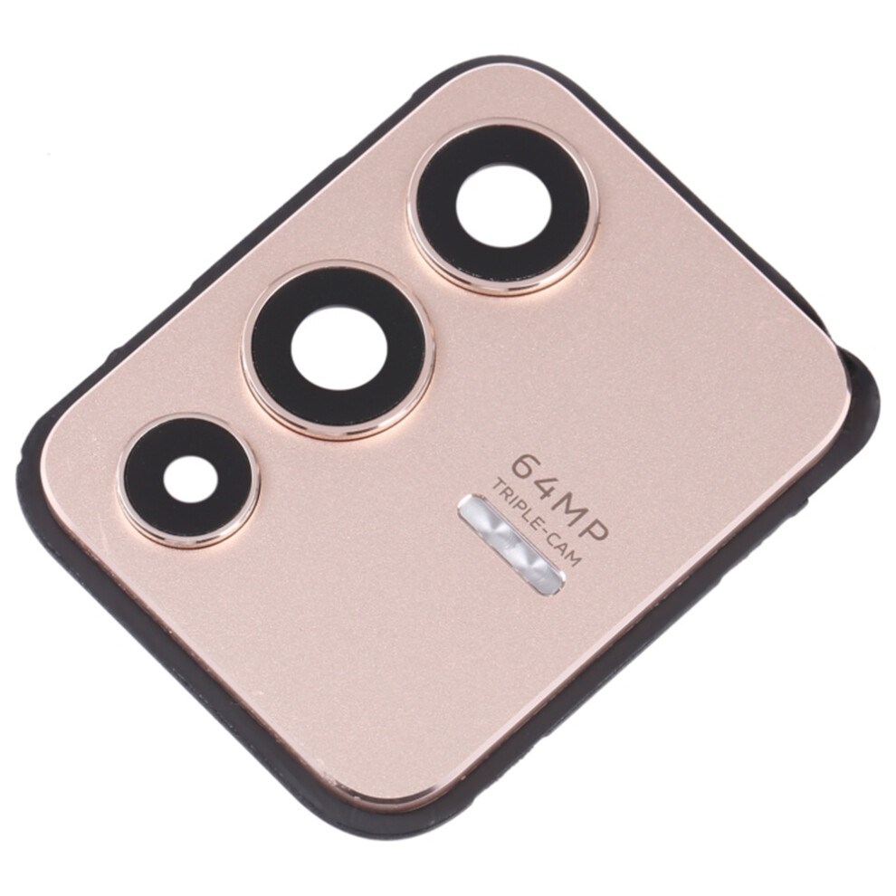 (Gold) For Vivo V23 5G Oem Back Camera Lens Holder Cover With Glass Replacement Part (Without Logo) Gold 6914273206707