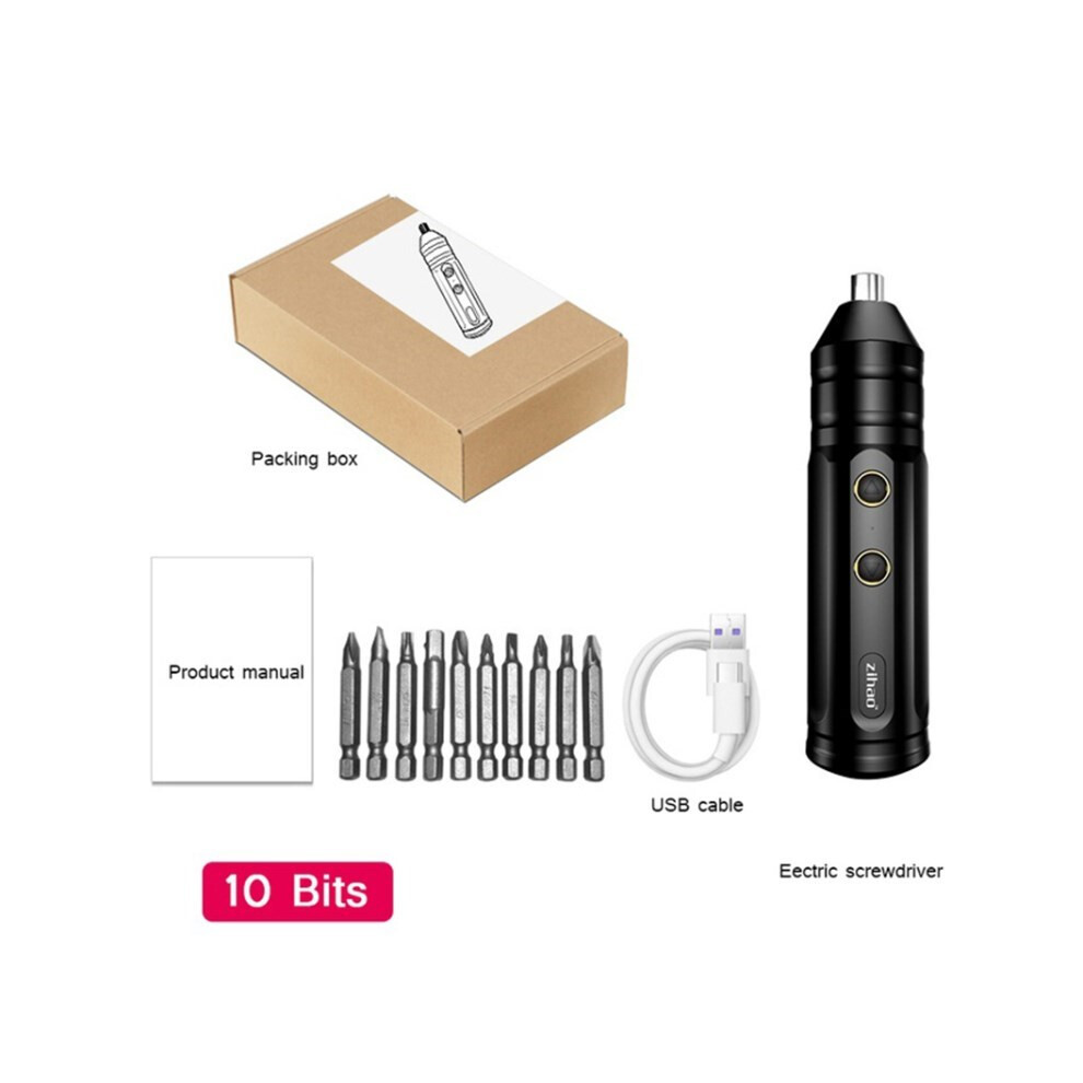 (with 10 Bits) X1 Mini Cordless Electric Screwdriver Portable Drill Tools Set Multifunctional Electric Screwdriver-image-OPC-PJS9KBP-NEW