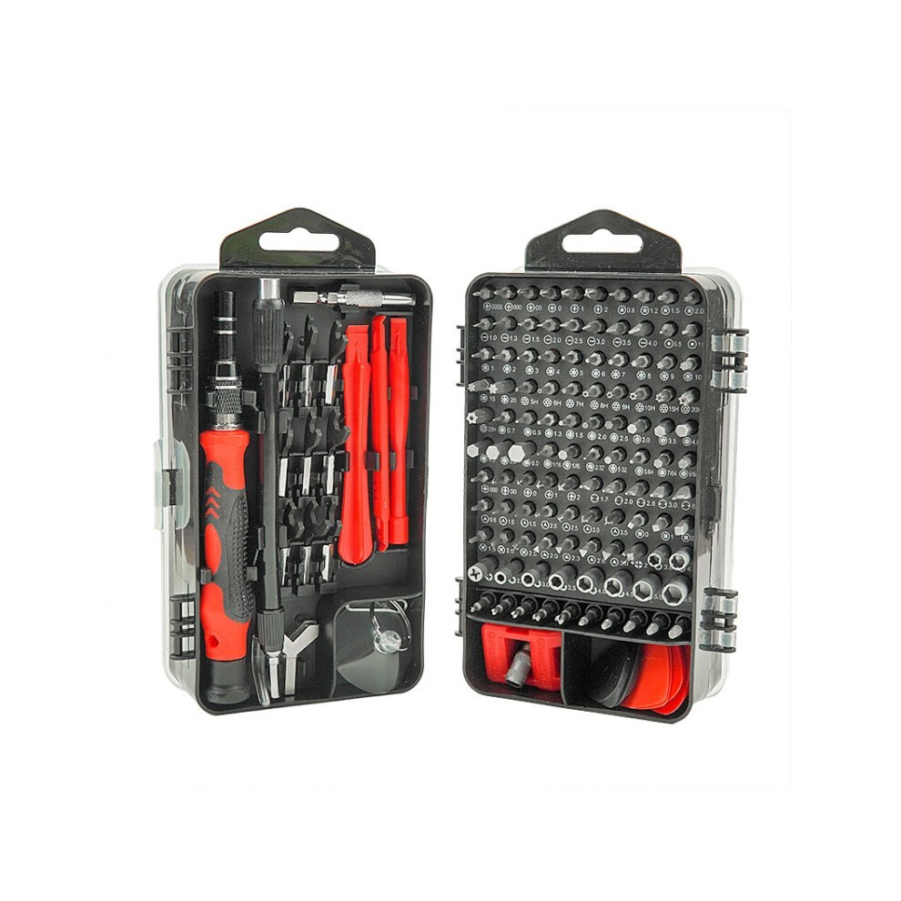 (Red) 138-In-1 Screwdriver Set Multi-Function Hand Tool Precision Screwdriver Kit Repair Tool For Computer,Mobile Phone Red 6914273763521