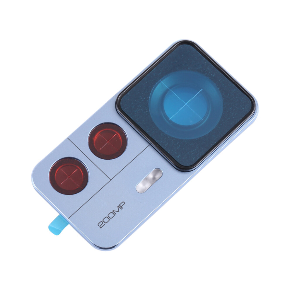 (Blue) For Xiaomi 12T Pro 5G OEM Back Camera Lens Holder Cover with Glass Phone Replacement Part (without Logo)