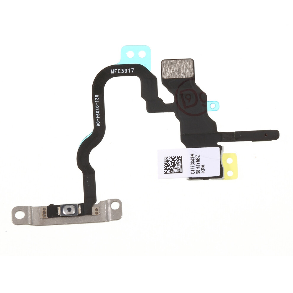 For Iphone X 5.8 Inch Oem Power On/Off Switch Button Flex Cable With Metal Plate Replacement Part 6914278338113