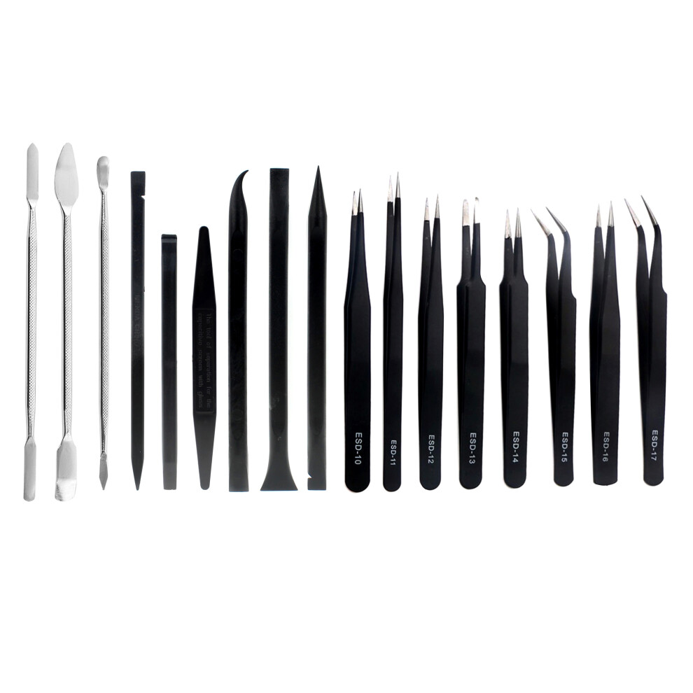 Jf-8169 17 In 1 Mobile Phone Opening Pry Tool Tweezers Crowbars Repair Kit 6914276978052