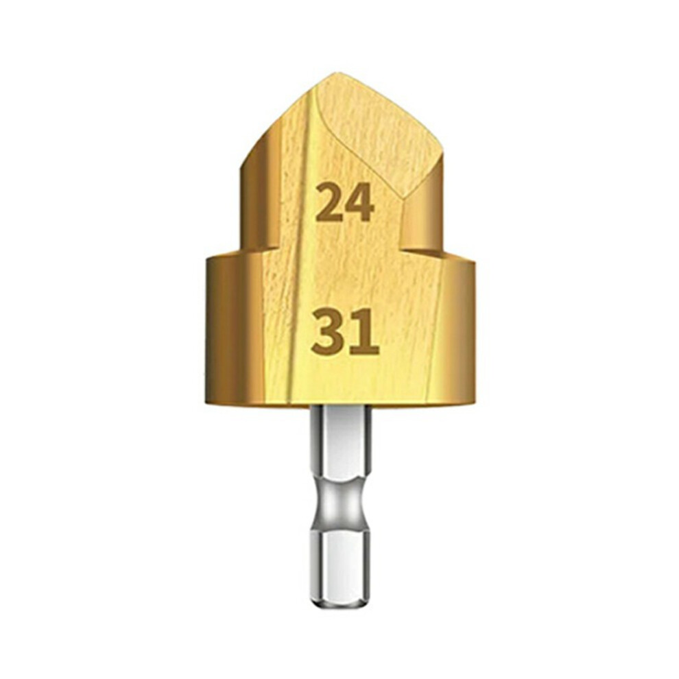 2 Flute 32Mm Hss Hex Shank Ppr Pipe Reamer Drill Bit Step Drill Hole Opener For Water Pipe Expansion 6914273689746