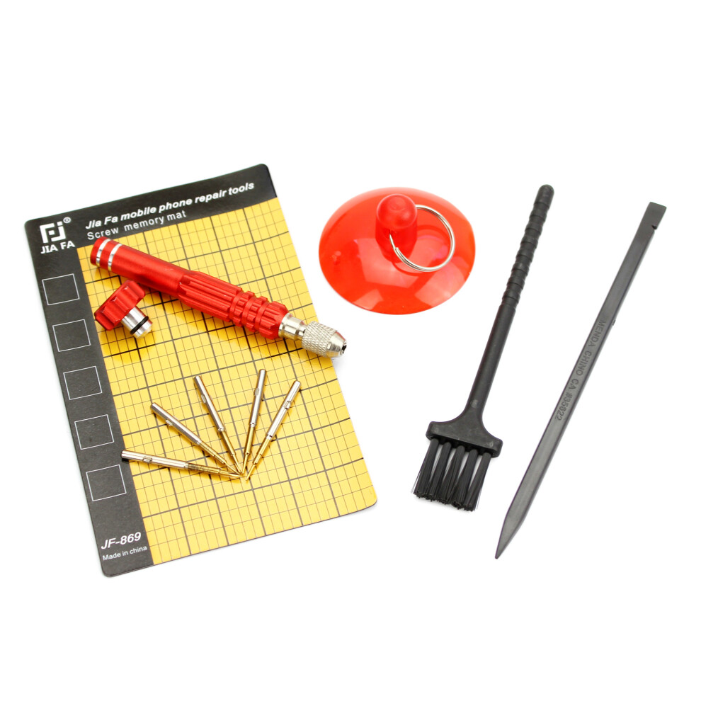 Jf-872 5-In-1 Magnetic Screw Mat+Screwdriver Pry Disassemble Repair Tool Kit For Iphone Samsung Sony 6914271944410