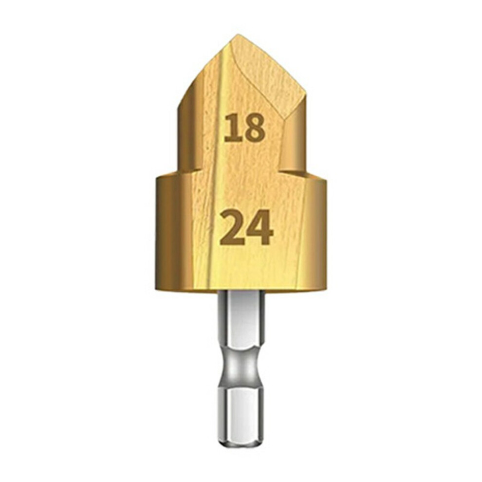 2 Flute 25Mm Hss Hex Shank Ppr Pipe Reamer Drill Bit Step Drill Hole Opener For Water Pipe Expansion 6914270837157
