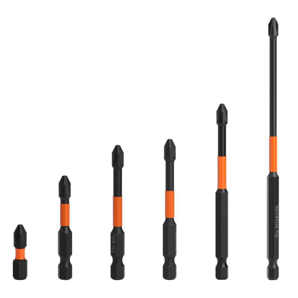 6Pcs 25/50/65/70/90/150Mm Magnetic Cross Screwdriver Bit Electric Drill Bit Power Screwdriver Bit 6914275622956
