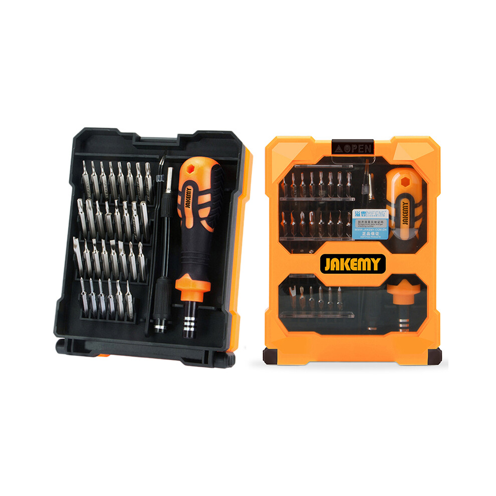 Jakemy Jm-8159 Portable 34-In-1 Precision Screwdriver Set Household Repair Tool Bits For Cellphones,Laptops 6914274124116