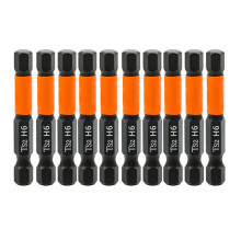 10PCS Hex Screwdriver Bit Set 50mm H6 TS2 Steel Magnetic Drill Bit for Electric Drill Screwdrivers