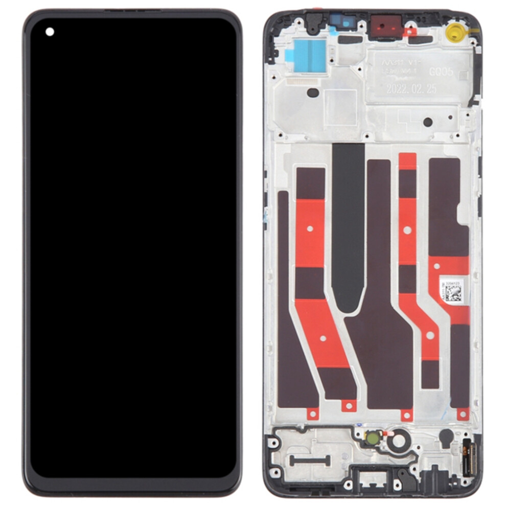 For Oppo Reno7 4G Grade C Oled Screen And Digitizer Assembly+Frame Spare Part (Without Logo) 6914270740556