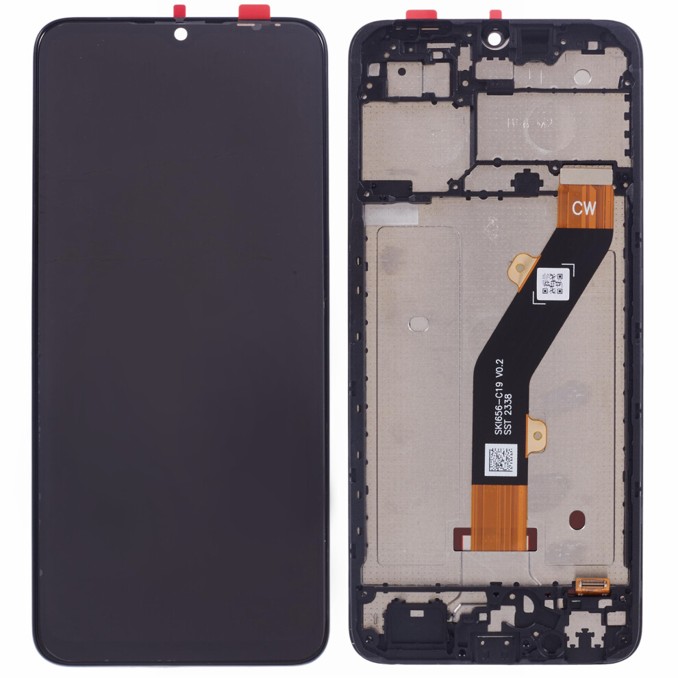 For Tecno Pop 7 Bf6 Grade C Lcd Screen And Digitizer Assembly+Frame Part (Without Logo) 6914273862569