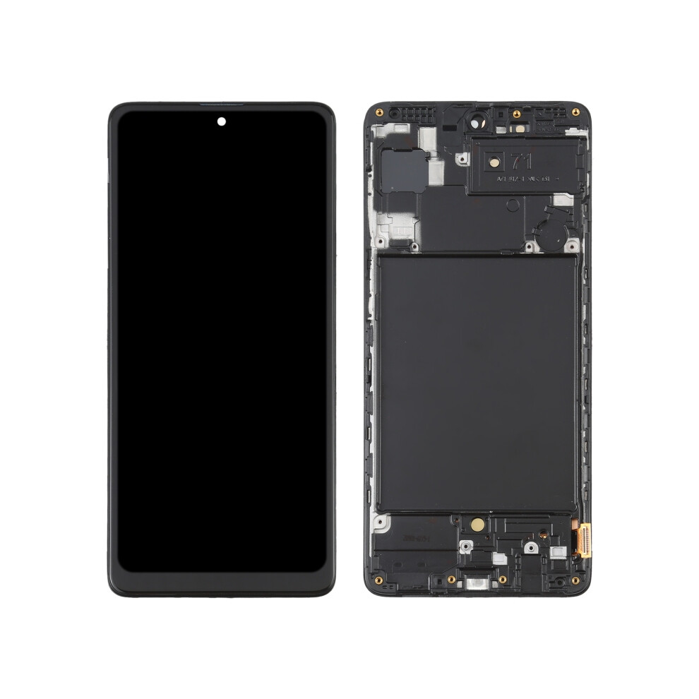 For Samsung Galaxy A71 4G Sm-A715 Grade C 6.7" Oled Screen And Digitizer Assembly+Frame (Without Logo) 6914273465210