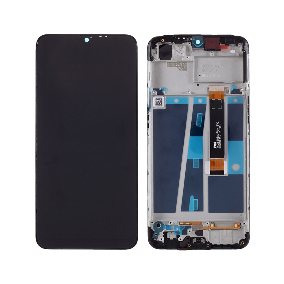 For Oppo A7 Oem Grade S Lcd Screen And Digitizer Assembly+Frame Part (Without Logo) 6914278823848