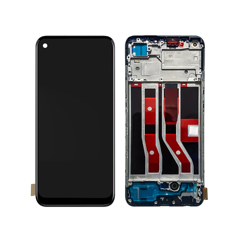 For Oppo A74 4G/A95 4G/F19 Grade C Oled Screen And Digitizer Assembly+Frame Repair Part (Without Logo) 6914271845786
