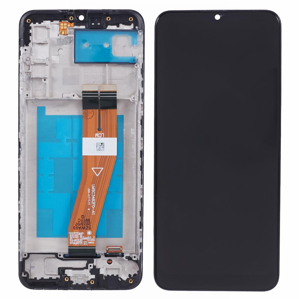 For Samsung Galaxy A02s (166.5Mm) A025 Grade C Lcd Screen And Digitizer Assembly+Frame (Without Logo) 6914279279361