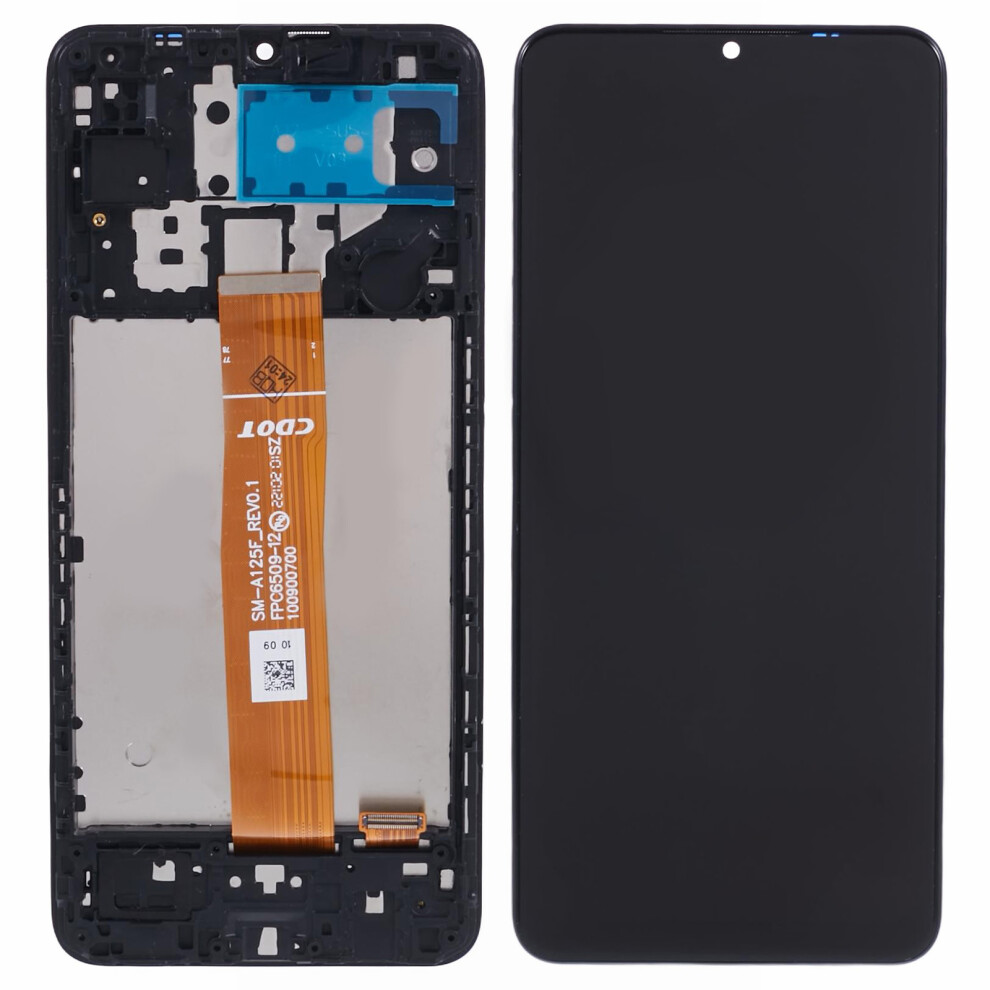 For Samsung Galaxy A12 A125 Grade C Lcd Screen And Digitizer Assembly+Frame (In-Cell Technology) (Without Logo) 6914270123816