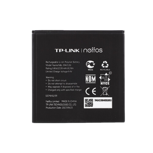 Assembly 3.8V 2130mAh Battery Replacement (Encode: NBL-39A2130) for TP-Link Neffos Y5/TP802A 1