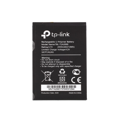 Assembly 3.8V 2000mAh Battery Replacement (Encode: TBL-71A2000) for TP-Link TL-TR861 761 M5350 TBL-71A2000 2
