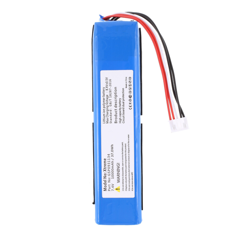 7.40V 10000Mah Battery Replacement (Encode: Gsp0931134) For Jbl Xtreme (Without Logo) 6914272206272