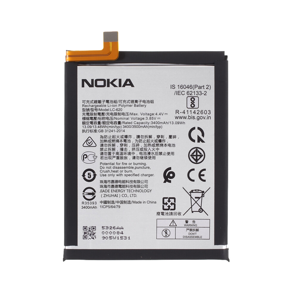 3.85V 3400Mah Battery Replacement (Encode: Lc-620) For Nokia 6.2/7.2 6914272996562