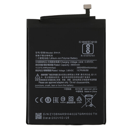 3.85V 3900mAh Battery Replacement (Encode: BN4A) (without Logo) for Xiaomi Redmi Note 7/Note 7 Pro 1