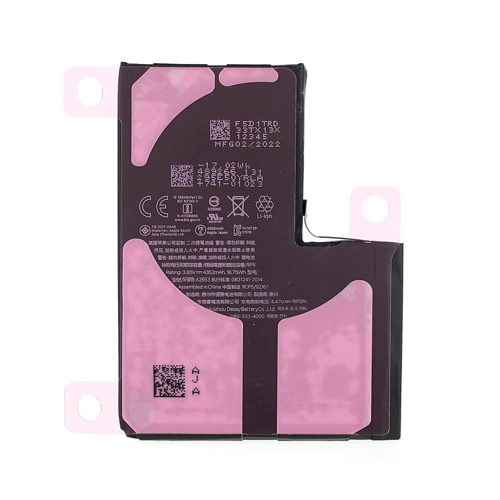For Iphone 13 Pro Max 6.7 Inch 3.85V 4352Mah Oem Battery With Adhesive Tape Sticker Replacement 6914276479894