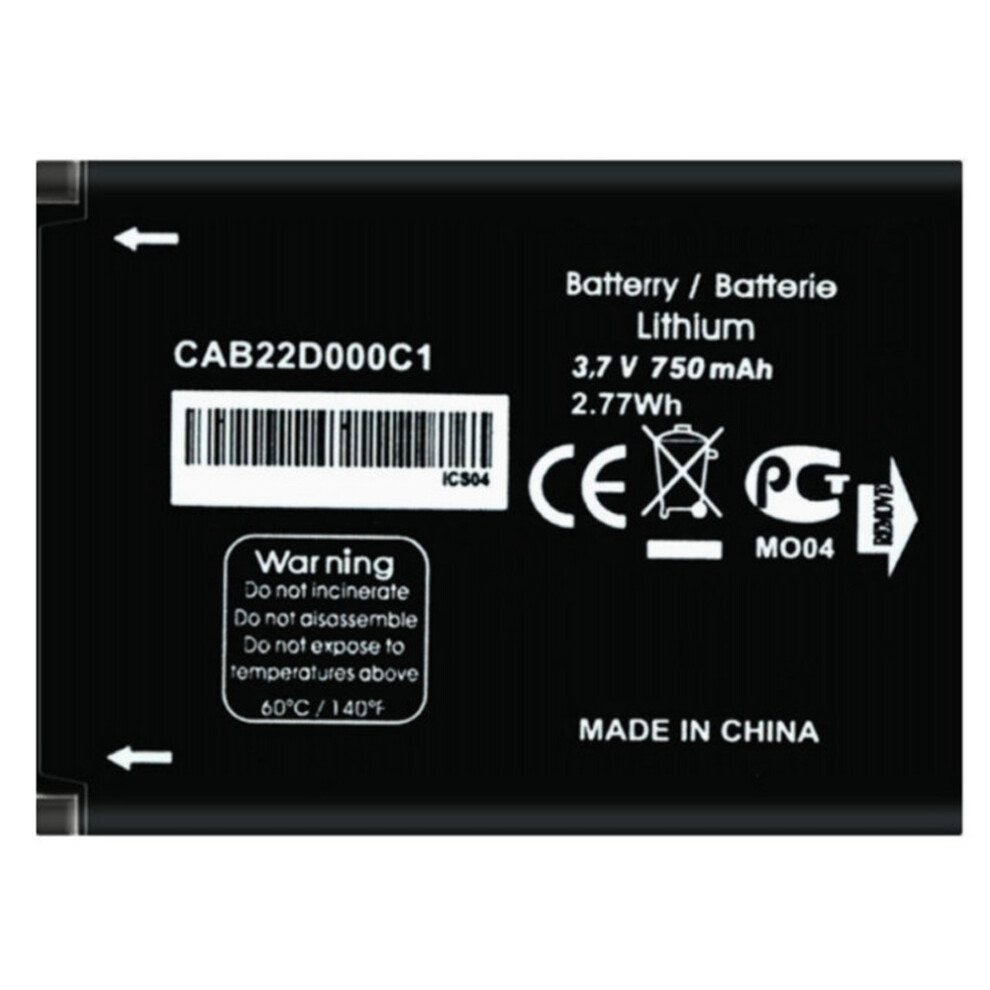 For Alcatel One Touch 2012D 3.70V 750mAh Rechargeable Li-ion Polymer Battery Assembly (Encode: CAB22D0000C1) (without Logo)